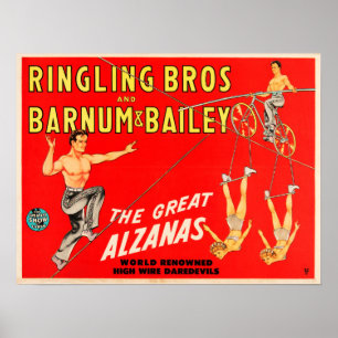 Der große Alzanas-Acrobat-Linewalker-Kreis Poster