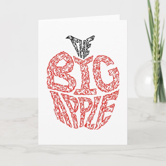 DER GROSSE APFEL KARTE (Vorderseite)