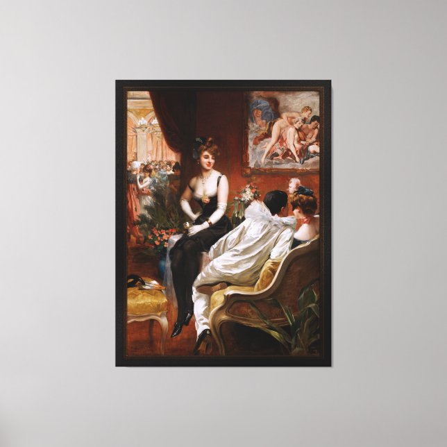 Der Große Ball von Frédéric Dufaux Leinwanddruck (Vorderseite)