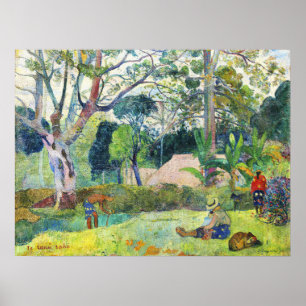 Der große Baum von Paul Gauguin Tropical Nature Poster
