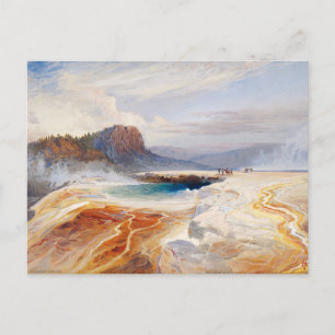 Der große blaue Frühling im Untergeyser-Becken Postkarte