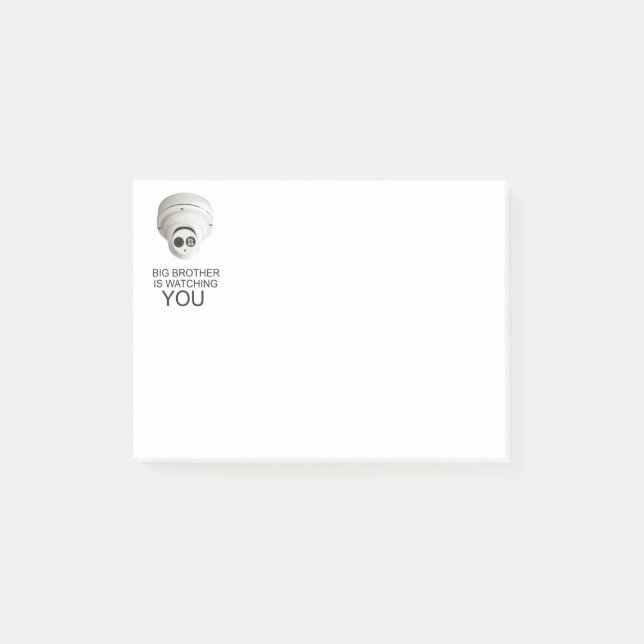 Der große Bruder beobachtet dich Post-it Klebezettel (Vorderseite)