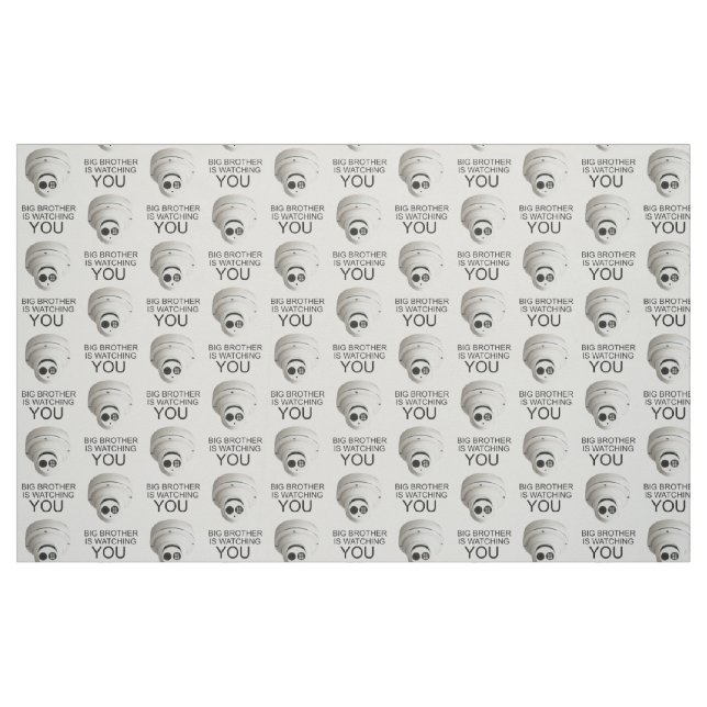 Der große Bruder beobachtet dich Stoff (Fat Quarter (45,7 x 55,9 cm))