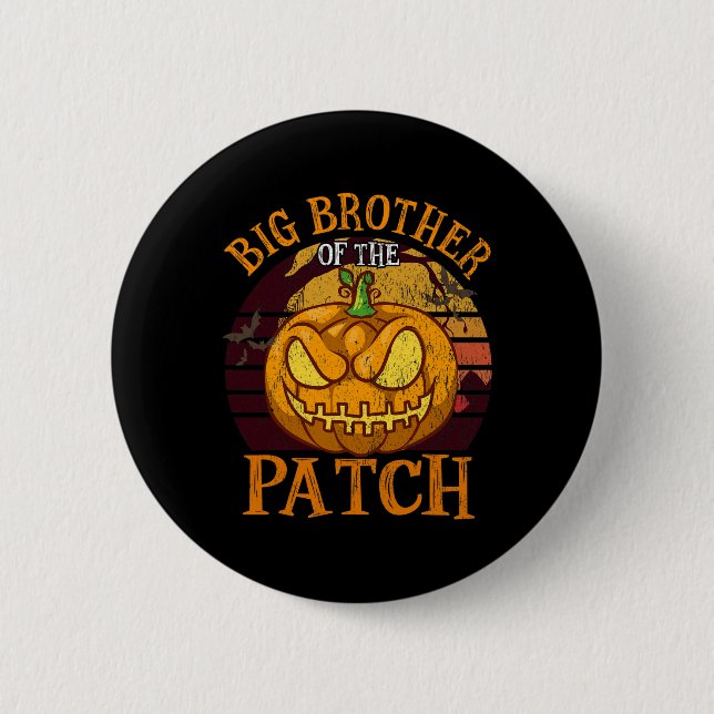 Der große Bruder der Familie Patch Halloween Button (Vorderseite)