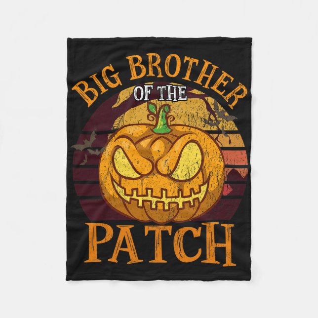 Der große Bruder der Familie Patch Halloween Fleecedecke (Vorderseite)