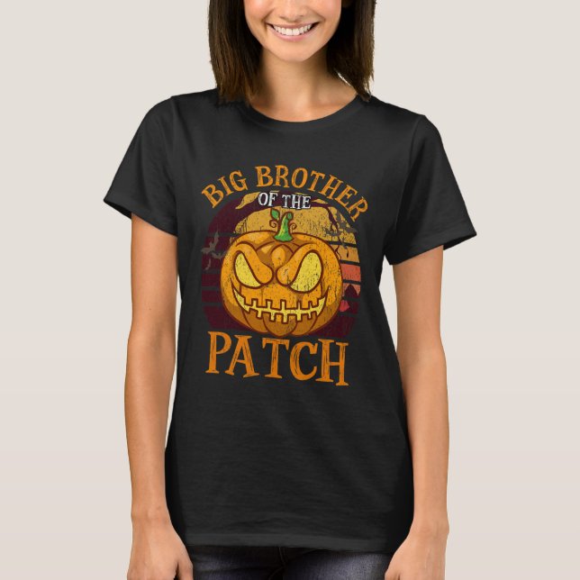 Der große Bruder der Familie Patch Halloween T-Shirt (Vorderseite)