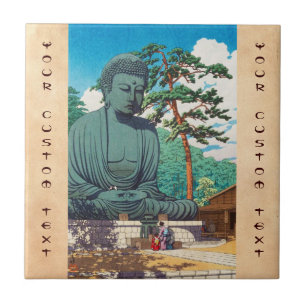 Der große Buddha in Kamakura Hasui Kawase hängt Fliese