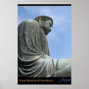 Der große Buddha in Kamakura Poster