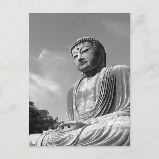 Der Große Buddha: Kamakura, Japan Postkarte (Vorderseite)