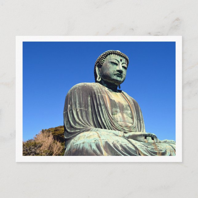 Der Große Buddha: Kamakura, Japan Postkarte (Vorderseite)