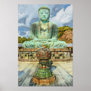 Der große Buddha Kamakuras Japan Poster