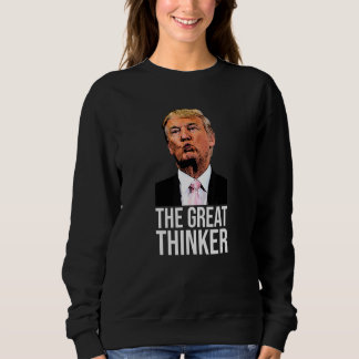 Der große Denker. Alles, was er tun muss, ist nach Sweatshirt