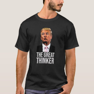Der große Denker. Alles, was er tun muss, ist nach T-Shirt