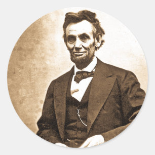 Der große Emancipator - Abe Lincoln (1865) Runder Aufkleber