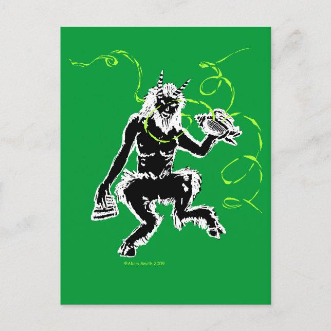 Der große Gott Pan Postkarte (Vorderseite)