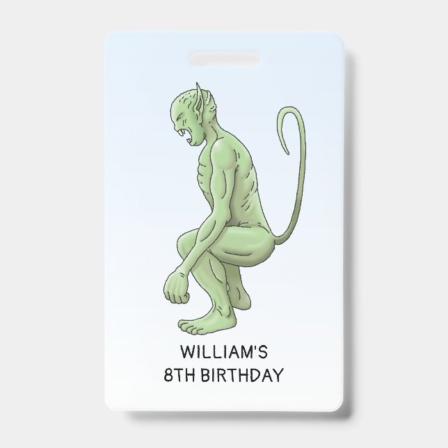 Der große grüne Goblin zum Geburtstag Ausweis (Vorderseite)
