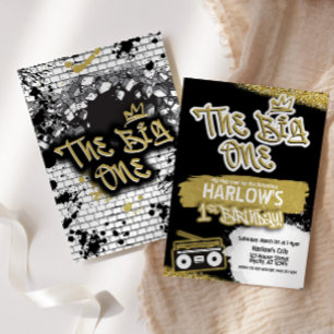 Der große Hip Hop 1. Geburtstag Einladung