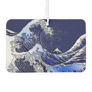 Der große Hokusai Wave Chrome Carbon Style Autolufterfrischer