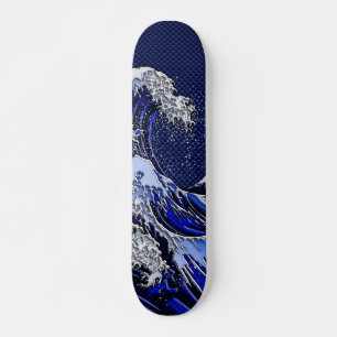 Der große Hokusai Wellenchromkohlenstoff-Faser Skateboard