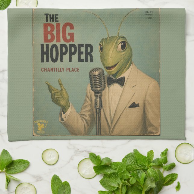 Der große Hopper: eine Parodie Geschirrtuch (Gefaltet)