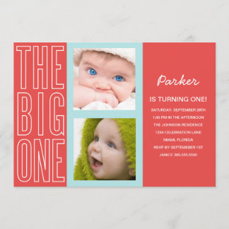 DER GROSSE IN ROT | ERSTER GEBURTSTAG EINLADUNG