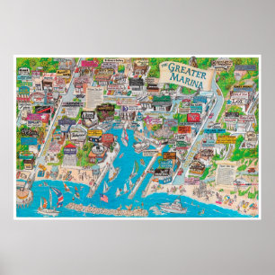 Der große Jachthafen Poster