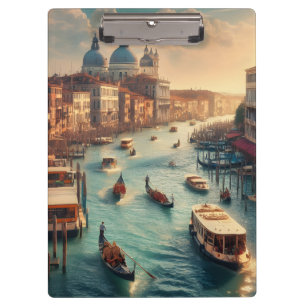 Der Große Kanal in Venedig Italien Reise Klemmbrett