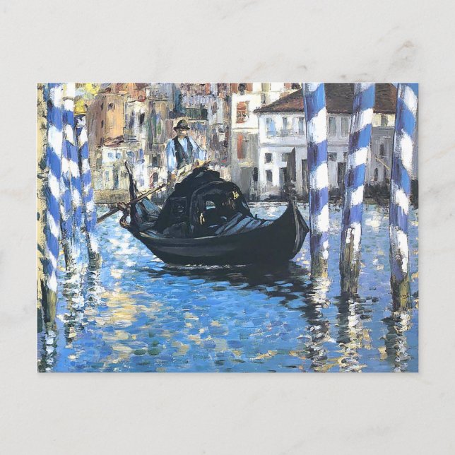 Der große Kanal von Venedig Edouard Manet Postkarte (Vorderseite)