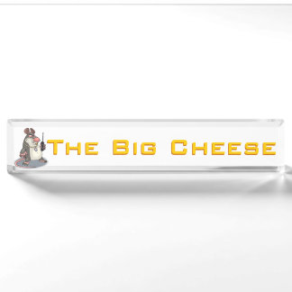 Der große Käse Namensplakette
