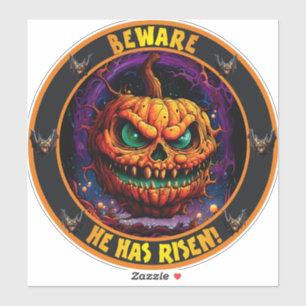 Der große Kürbis Beängstigend Ver. Aufkleber