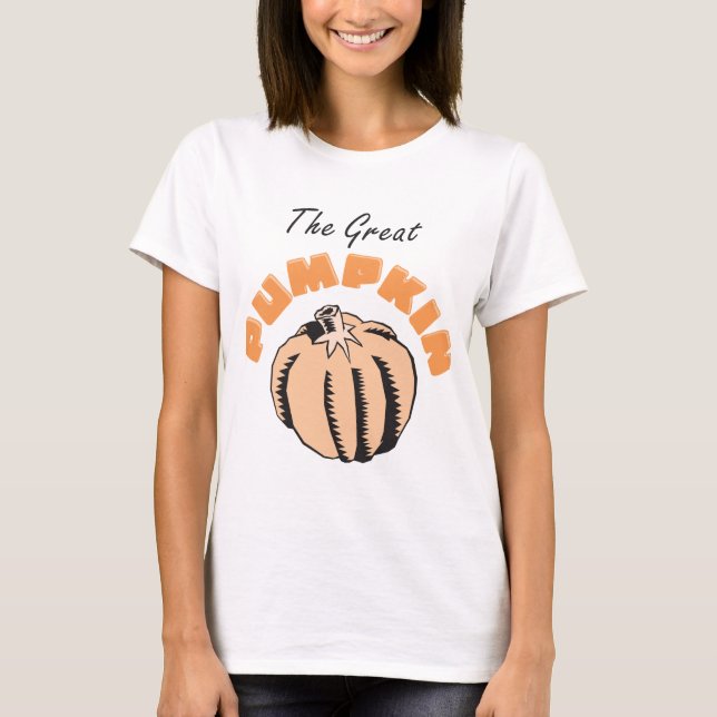 Der große Kürbis-Mutterschafts-T - Shirt (Vorderseite)