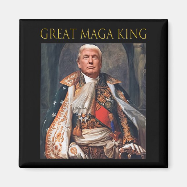 Der große Maga King Spaß Trump Ultra Maga King Magnet (Vorne)