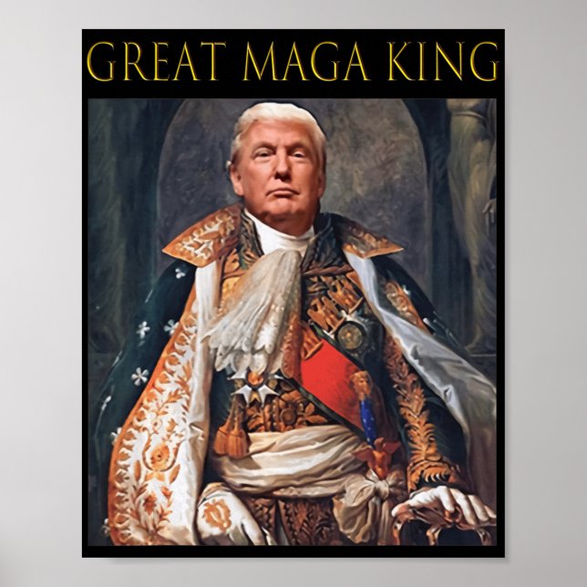 Der große Maga King Spaß Trump Ultra Maga King Poster (Vorne)