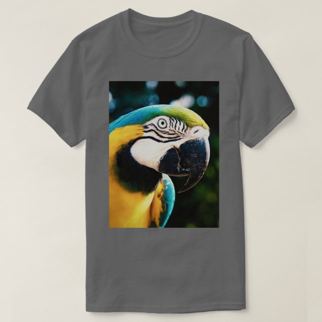 Der große Papagei T-Shirt (Design vorne)