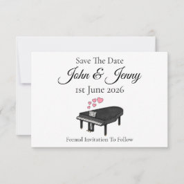 Der große Pianist Musical Wedding Save the Date