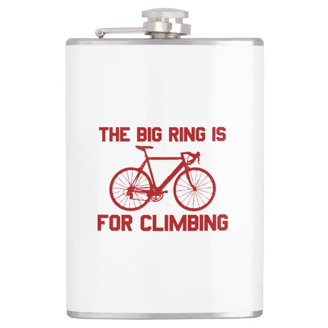 Der große Ring ist für das Klettern Flachmann (Vorderseite)