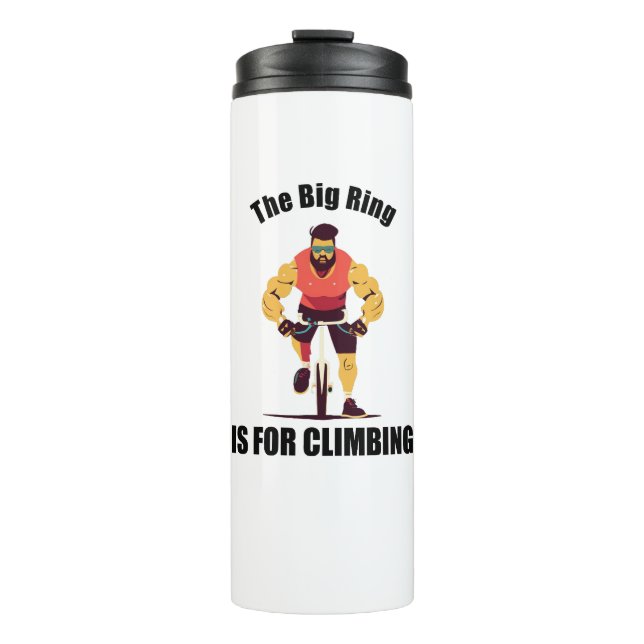 Der große Ring ist für das Klettern mit dem Rad Thermosbecher (Vorderseite)