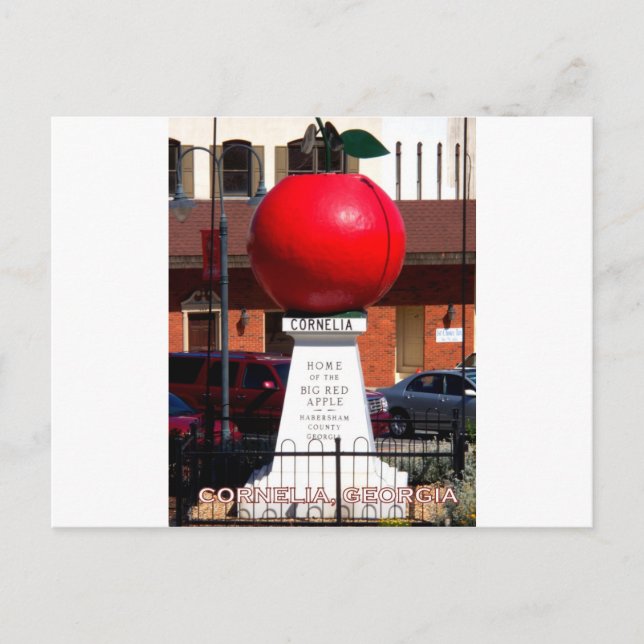DER GROSSE ROTE APPLE - Cornelia, Georgien Postkarte (Vorderseite)