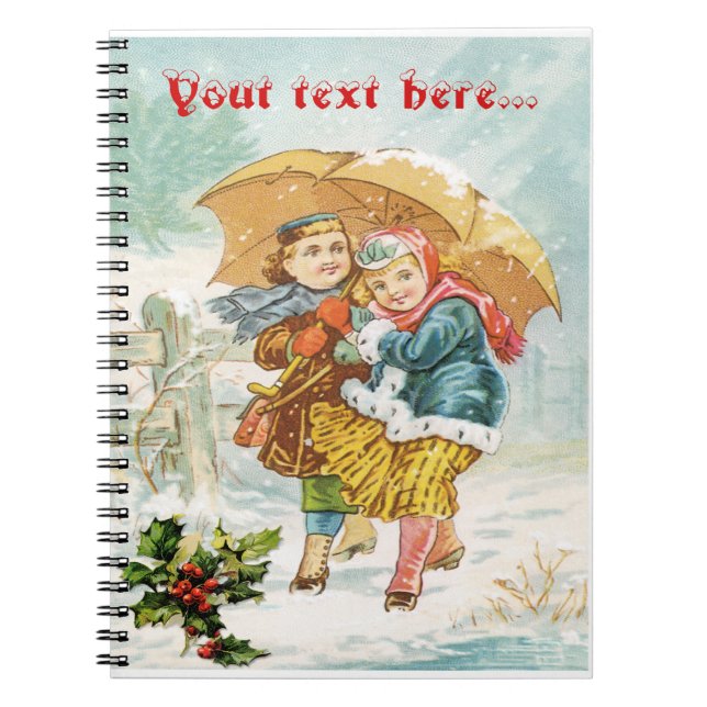 Der große Schirm ~ Notebook Notizblock (Vorderseite)