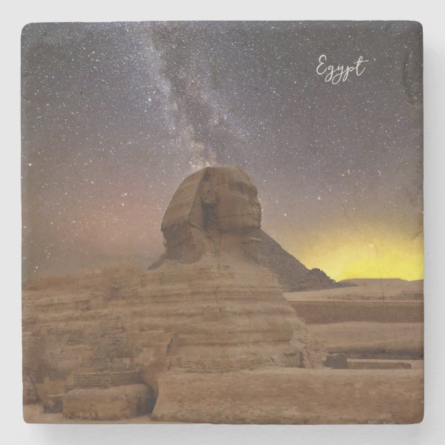 Der große Sphinx von Gizeh Steinuntersetzer (Vorderseite)