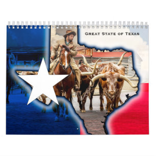 Der große Staat Texas-Kalender Kalender