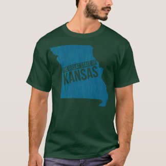 Der große Staat von Kansas Kansas Missouri Funny T T-Shirt