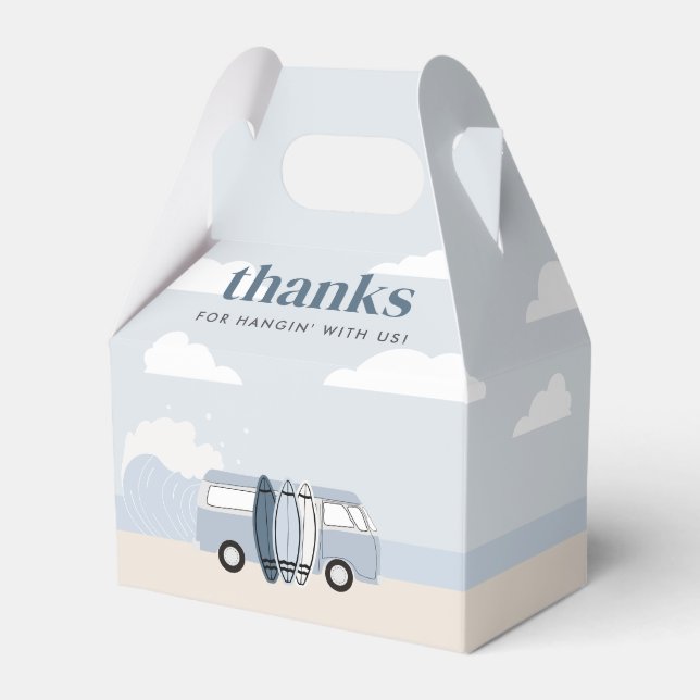 Der große Strand von Boys Surf zum Geburtstag Geschenkschachtel (Vorderseite)