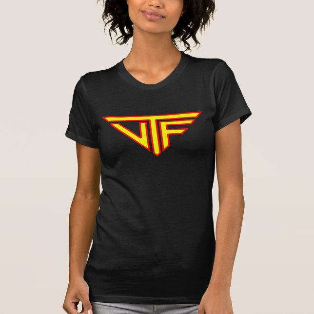 Der große Supermann VTF Frauen (gerade Logo) T-Shirt (Vorderseite)