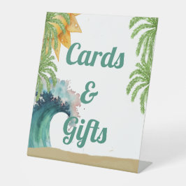 Der Große Surfer hielt den 1. Geburtstag für Favor Sockelschild