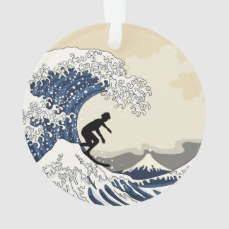 Der große Surfer von Kanagawa Ornament