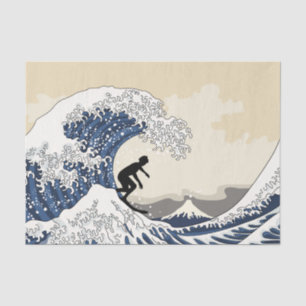 Der große Surfer von Kanagawa Seidenpapier
