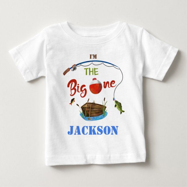 Der große T - Shirt Junge kleine Fischer (Vorderseite)