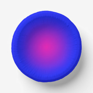 Der große Tag für Blau und Magenta Pappteller