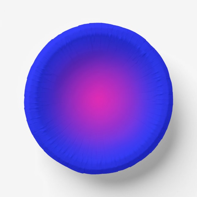 Der große Tag für Blau und Magenta Pappteller (Vorderseite)